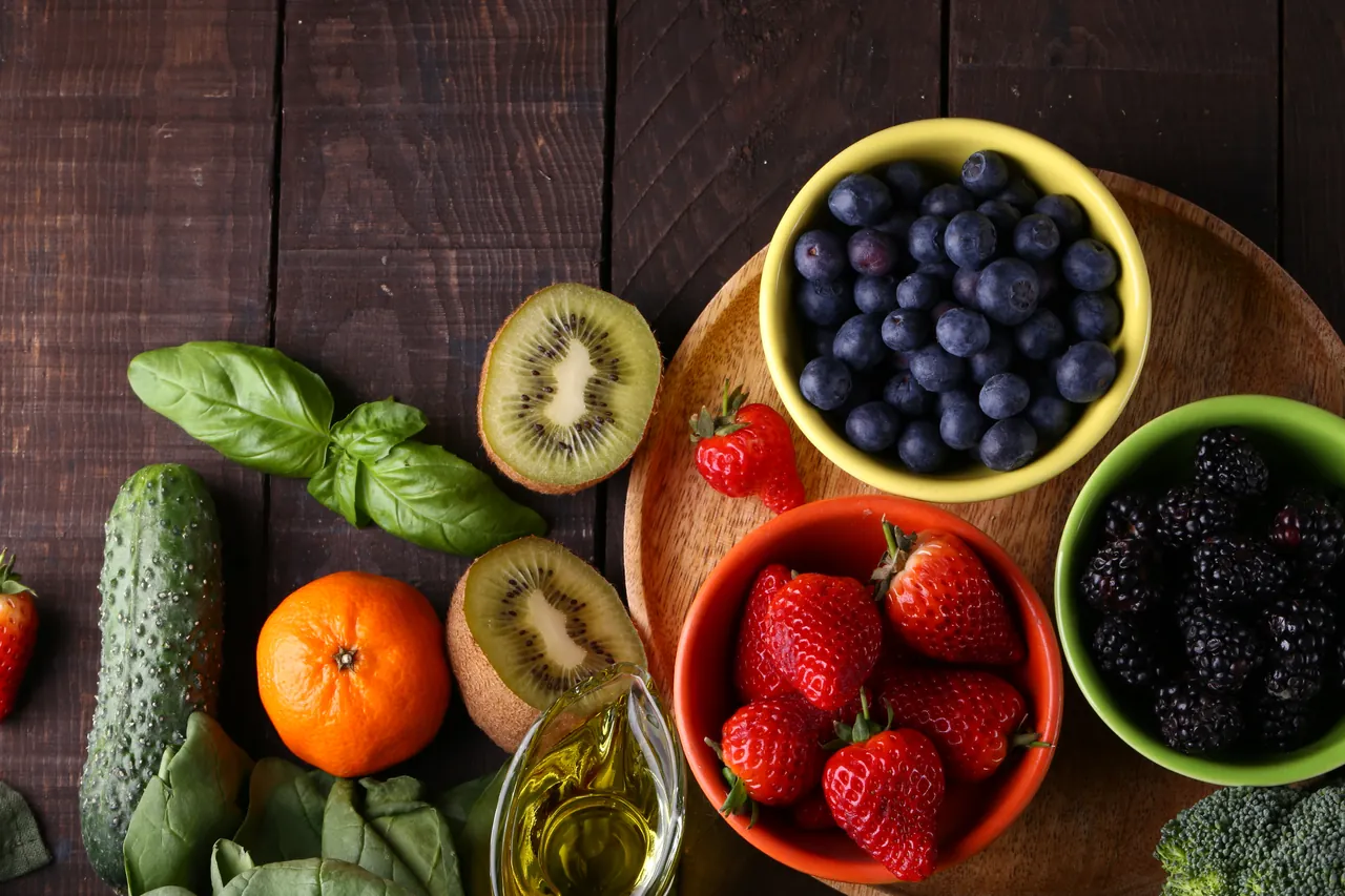 Alimentos para una dieta variada.