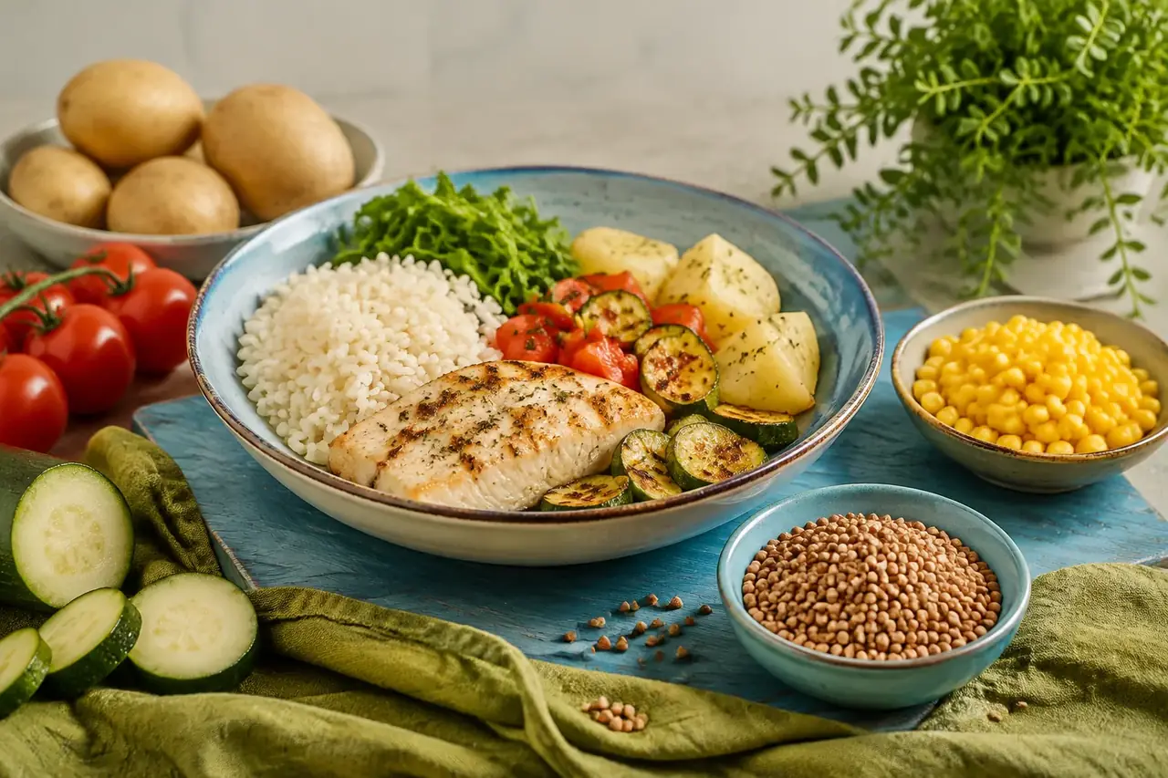 Alimentos para una dieta variada.