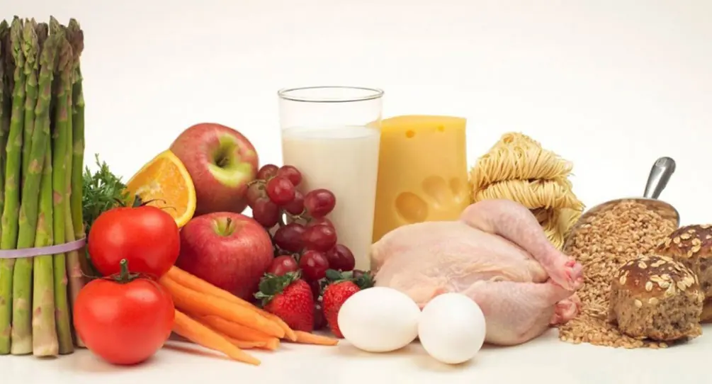 Alimentos para una dieta variada.