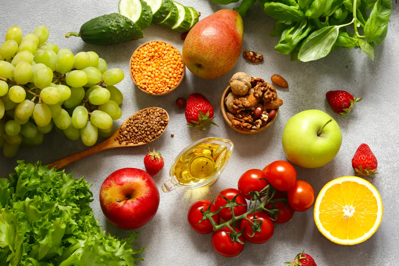 Alimentos para una dieta variada.
