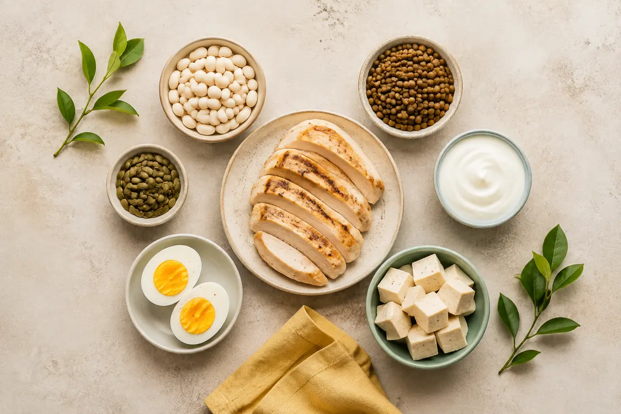 Alimentos para una dieta variada.